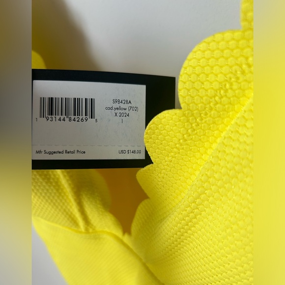 Kate Spade Yellow Scallop One Piece Swimsuit - Picture 2 of 4